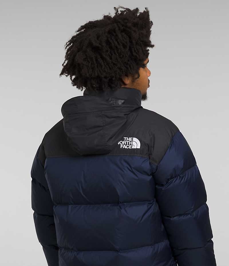 Chaqueta Plumas The North Face 1996 Retro Nuptse Hombre Azul Marino Negras | CL-EYVLN