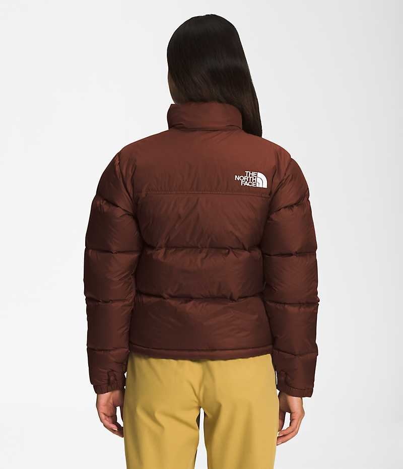 Chaqueta Plumas The North Face 1996 Retro Nuptse Mujer Burdeos | CHILE-LJRHG