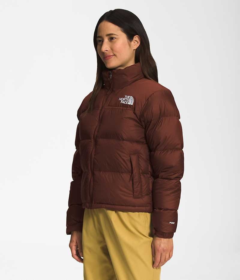 Chaqueta Plumas The North Face 1996 Retro Nuptse Mujer Burdeos | CHILE-LJRHG