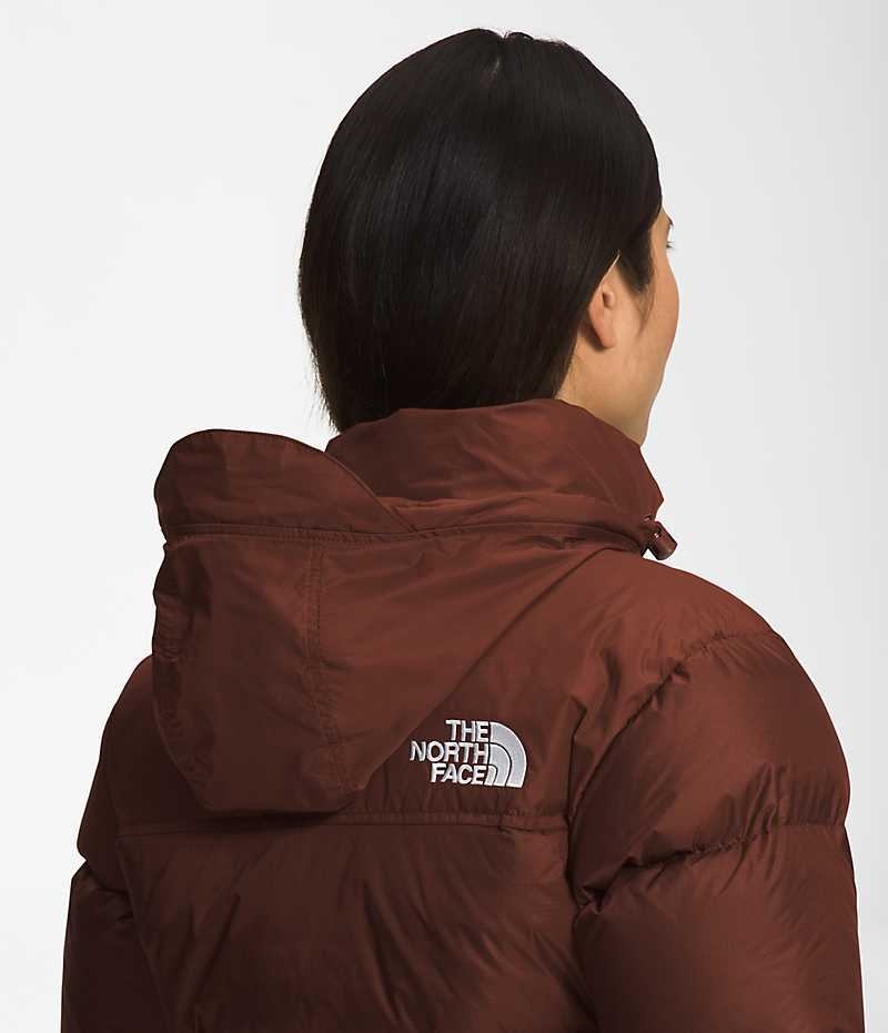 Chaqueta Plumas The North Face 1996 Retro Nuptse Mujer Burdeos | CHILE-LJRHG