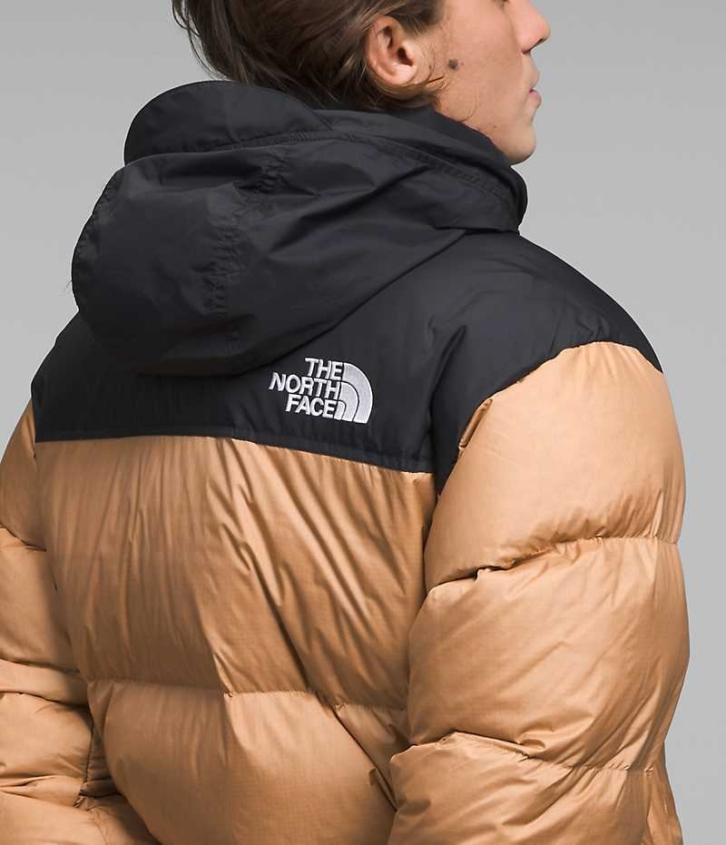 Chaqueta Plumas The North Face 1996 Retro Nuptse Hombre Beige Negras | CL-BMIJF