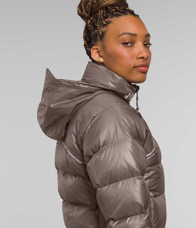 Chaqueta Plumas The North Face 2000 Retro Nuptse Mujer Marrones | CHILE-HKVJB