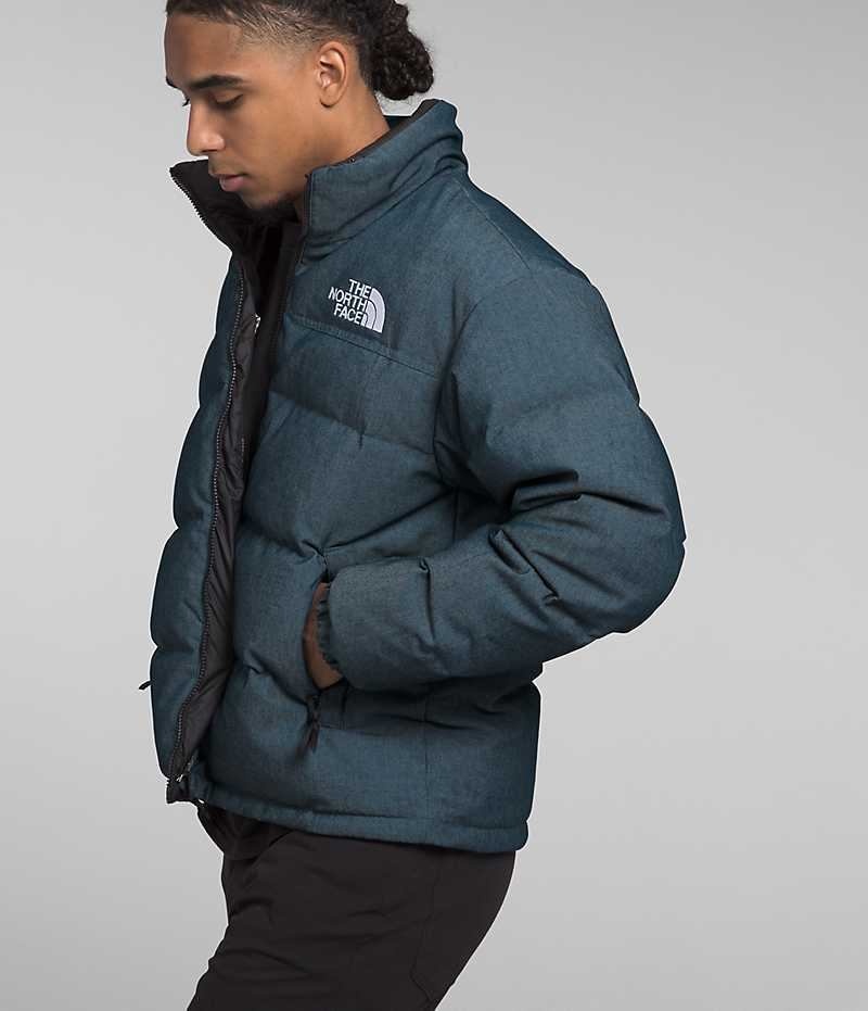 Chaqueta Plumas The North Face ’92 Reversible Nuptse Hombre Azules | CHILE-CXZPR