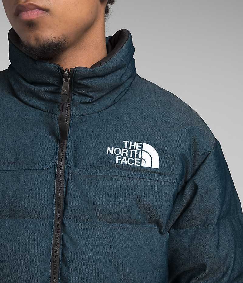 Chaqueta Plumas The North Face ’92 Reversible Nuptse Hombre Azules | CHILE-CXZPR