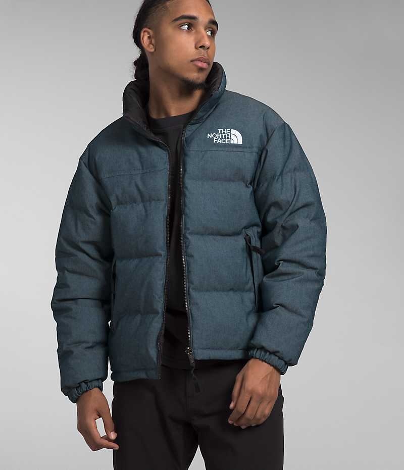 Chaqueta Plumas The North Face ’92 Reversible Nuptse Hombre Azules | CHILE-CXZPR