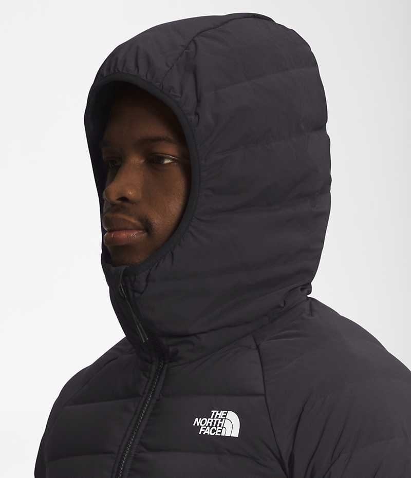 Chaqueta Plumas The North Face Belleview Stretch Hoodie Hombre Negras | CHILE-TVAUW