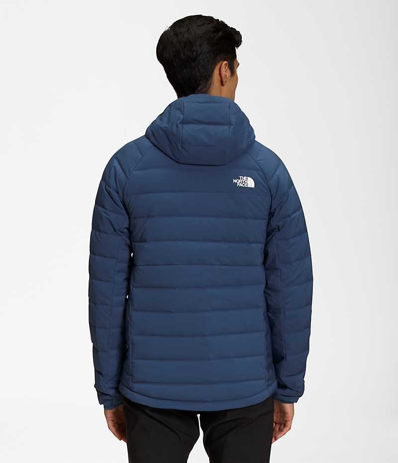 Chaqueta Plumas The North Face Belleview Stretch Hoodie Hombre Azules | CL-RCVQZ