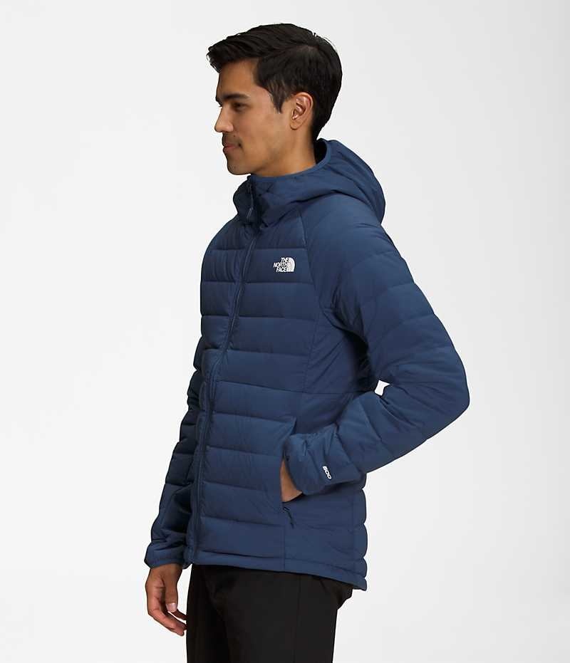 Chaqueta Plumas The North Face Belleview Stretch Hoodie Hombre Azules | CL-RCVQZ