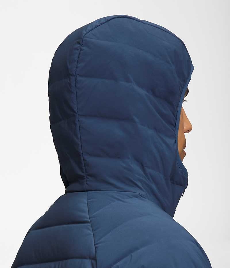 Chaqueta Plumas The North Face Belleview Stretch Hoodie Hombre Azules | CL-RCVQZ