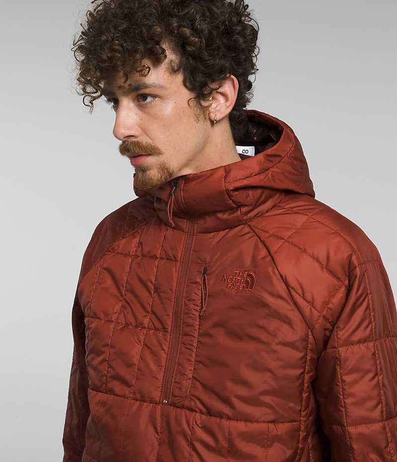 Chaqueta Plumas The North Face Circaloft ¼-Zip Pullover Hombre Marrones | CL-DEYAJ