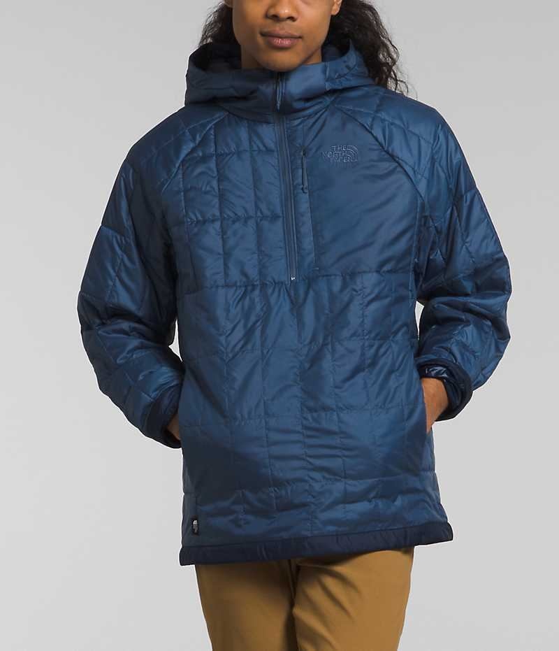 Chaqueta Plumas The North Face Circaloft ¼-Zip Pullover Hombre Azules | CL-BSGAJ