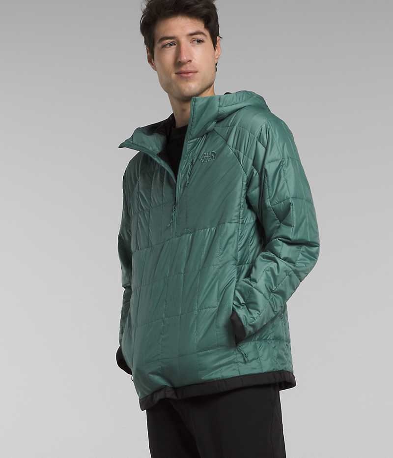 Chaqueta Plumas The North Face Circaloft ¼-Zip Pullover Hombre Verde | CHILE-JHPAZ