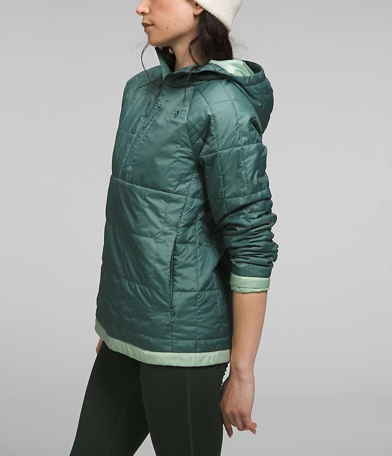 Chaqueta Plumas The North Face Circaloft ¼-Zip Pullover Mujer Turquesa | CHILE-NRSMK