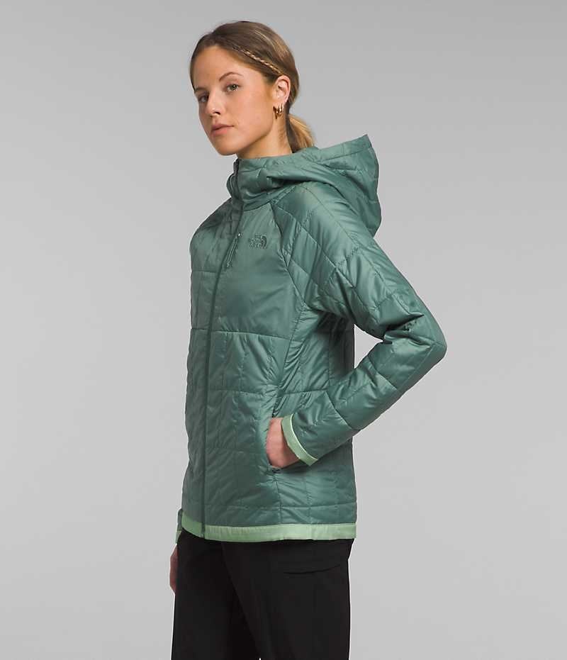 Chaqueta Plumas The North Face Circaloft Hoodie Mujer Turquesa | CL-MVABR