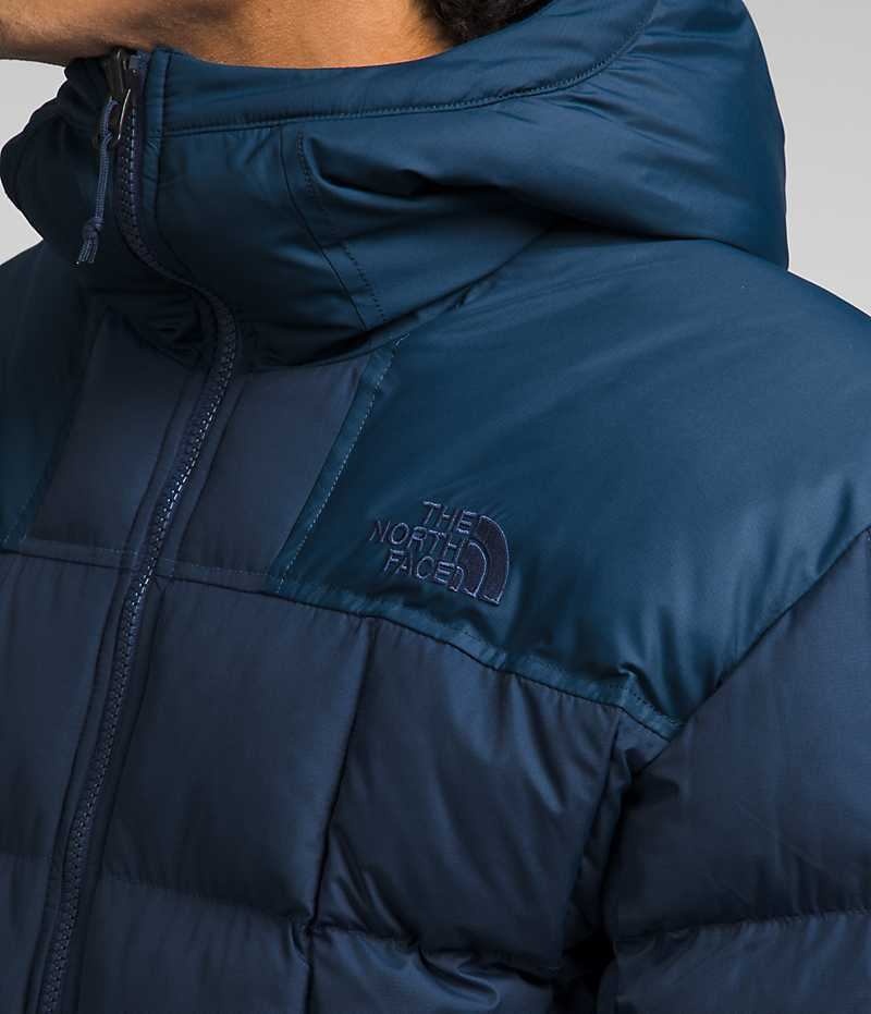 Chaqueta Plumas The North Face Lhotse Reversible Hoodie Hombre Azul Marino | CL-PTCAM