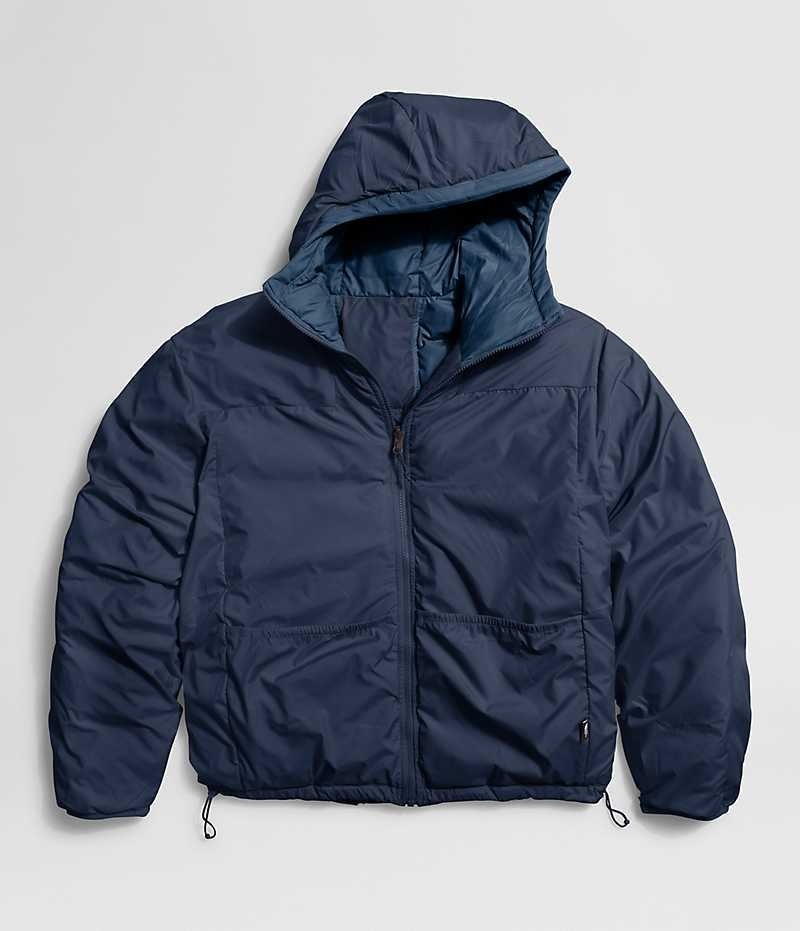 Chaqueta Plumas The North Face Lhotse Reversible Hoodie Hombre Azul Marino | CL-PTCAM