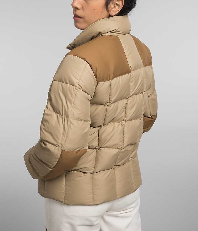 Chaqueta Plumas The North Face Lhotse Reversible Mujer Kaki | CL-TIEBU