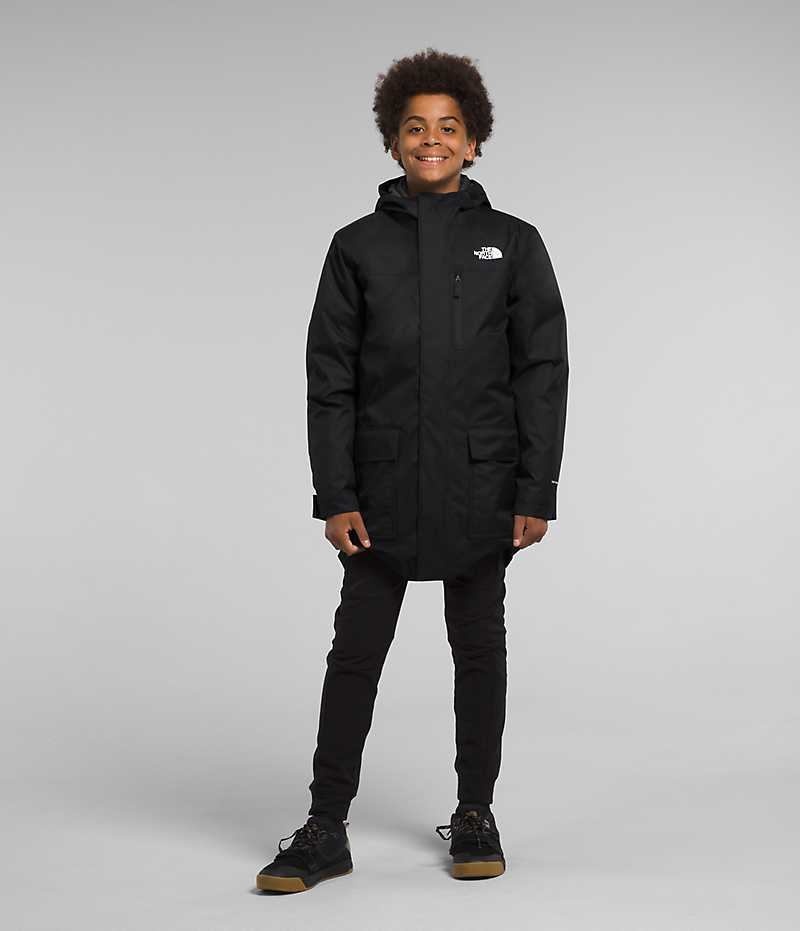 Chaqueta Plumas The North Face North Triclimate® Niño Negras | CL-EHIWJ