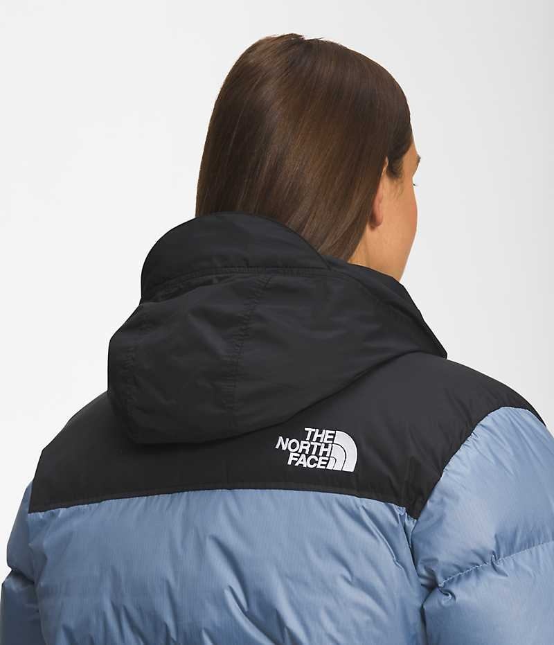 Chaqueta Plumas The North Face Plus 1996 Retro Nuptse Mujer Azules | CHILE-XFZWB