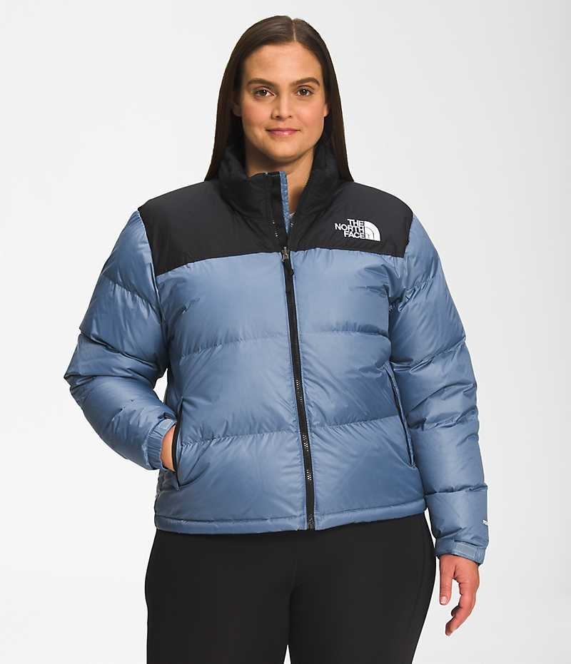 Chaqueta Plumas The North Face Plus 1996 Retro Nuptse Mujer Azules | CHILE-XFZWB