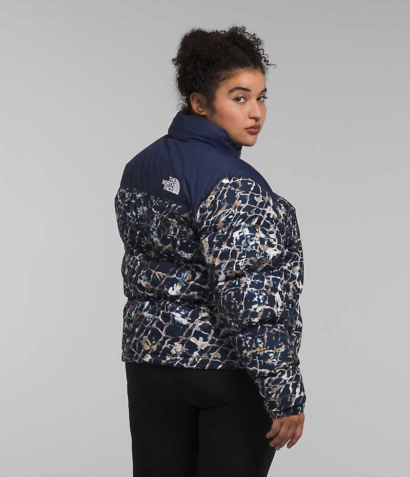 Chaqueta Plumas The North Face Plus 1996 Retro Nuptse Mujer Azul Marino | CL-TYIWV