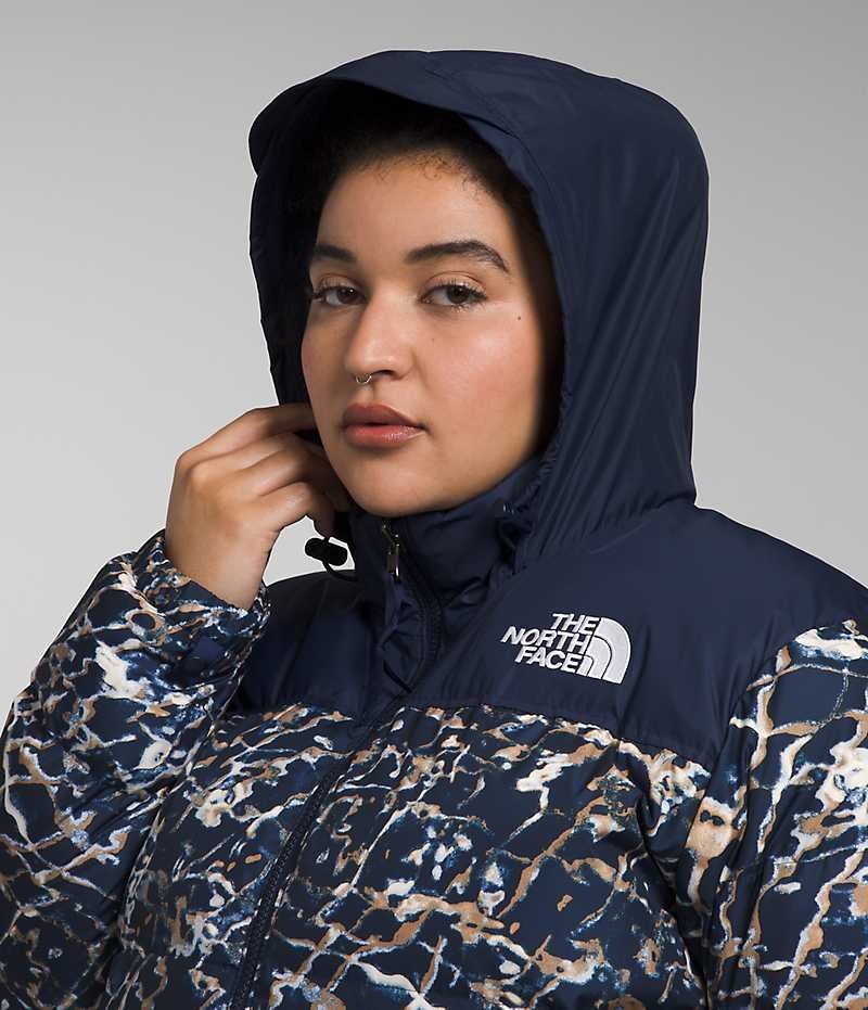 Chaqueta Plumas The North Face Plus 1996 Retro Nuptse Mujer Azul Marino | CL-TYIWV