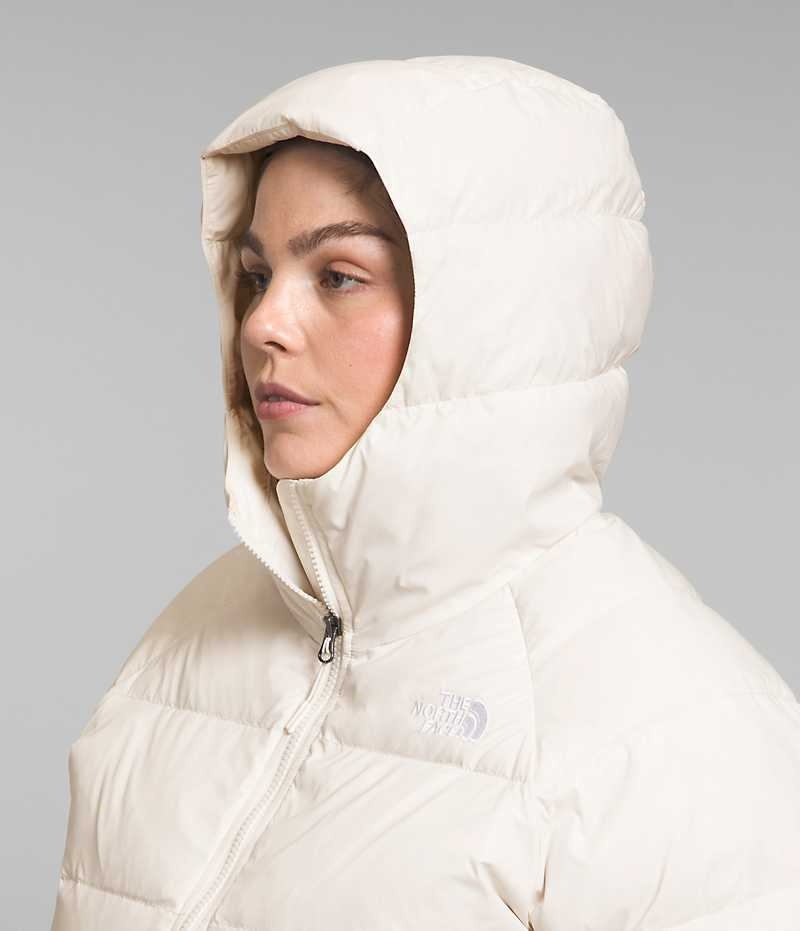 Chaqueta Plumas The North Face Plus Hydrenalite™ Hoodie Mujer Blancas | CHILE-DQJWF