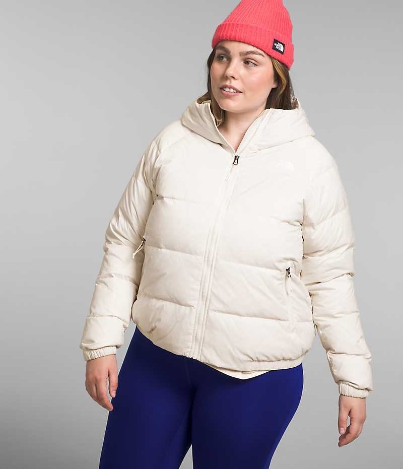 Chaqueta Plumas The North Face Plus Hydrenalite™ Hoodie Mujer Blancas | CHILE-DQJWF