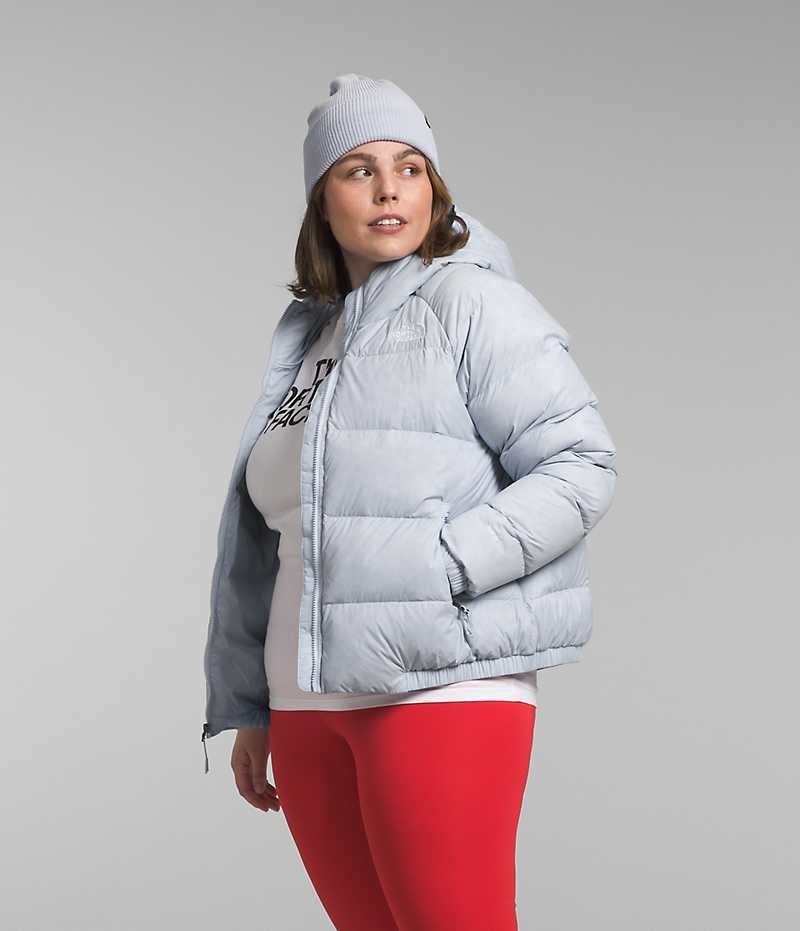 Chaqueta Plumas The North Face Plus Hydrenalite™ Hoodie Mujer Gris | CL-GEFHR