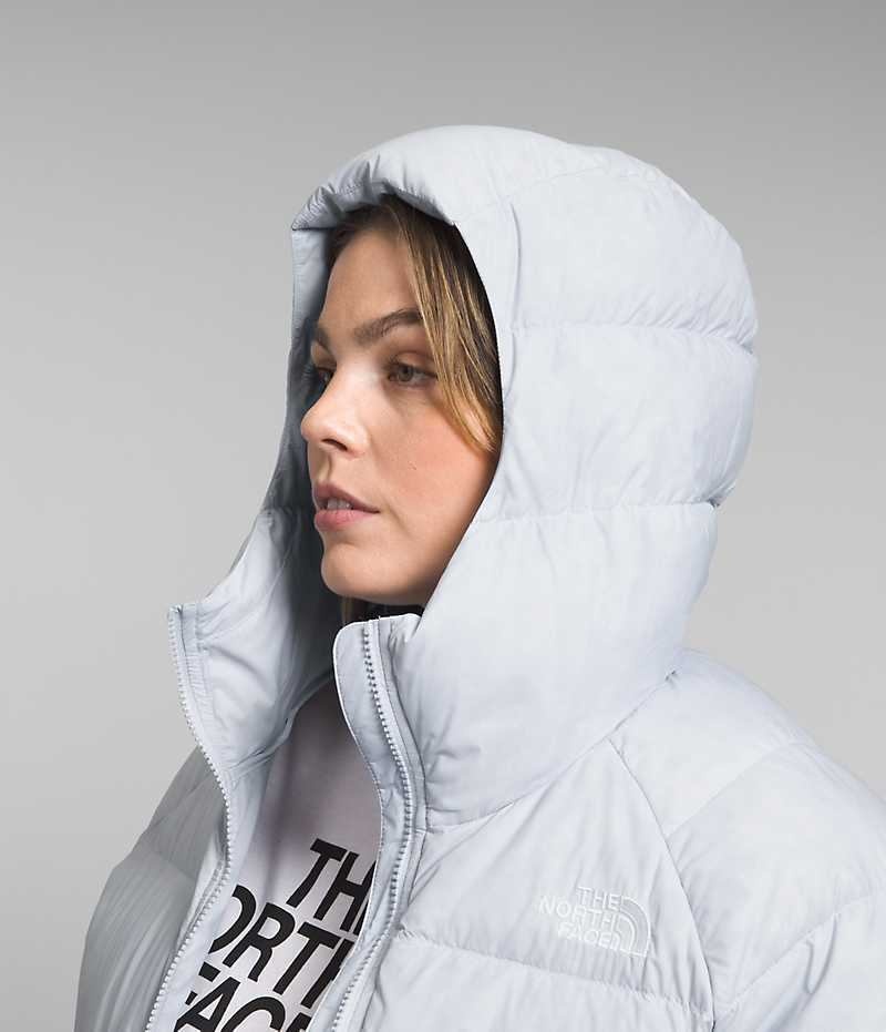 Chaqueta Plumas The North Face Plus Hydrenalite™ Hoodie Mujer Gris | CL-GEFHR