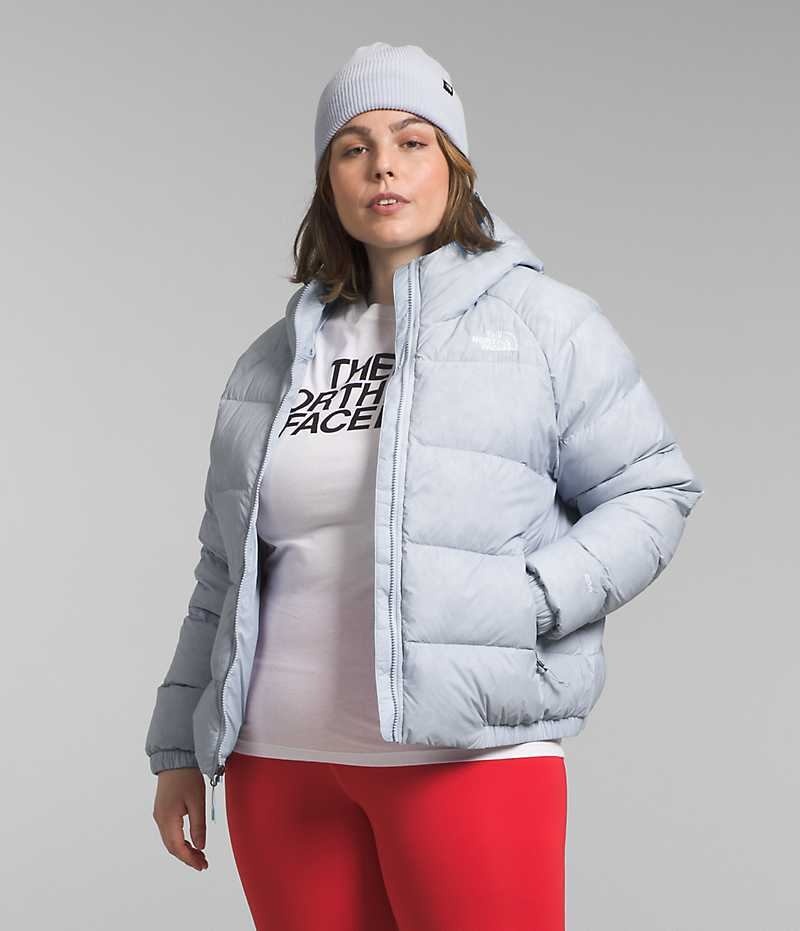 Chaqueta Plumas The North Face Plus Hydrenalite™ Hoodie Mujer Gris | CL-GEFHR