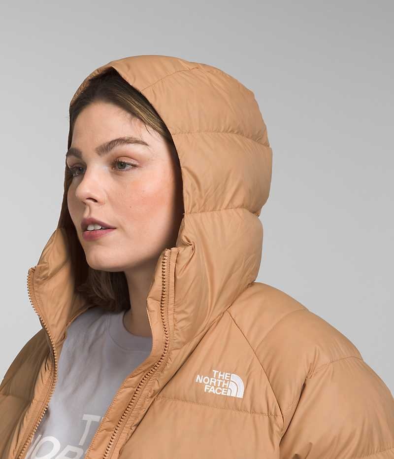 Chaqueta Plumas The North Face Plus Hydrenalite™ Hoodie Mujer Kaki | CHILE-IESLH