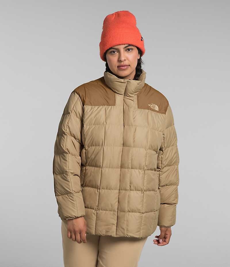 Chaqueta Plumas The North Face Plus Lhotse Reversible Mujer Kaki | CL-CEJQP