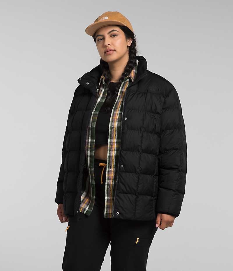 Chaqueta Plumas The North Face Plus Lhotse Reversible Mujer Negras | CL-NUIGB