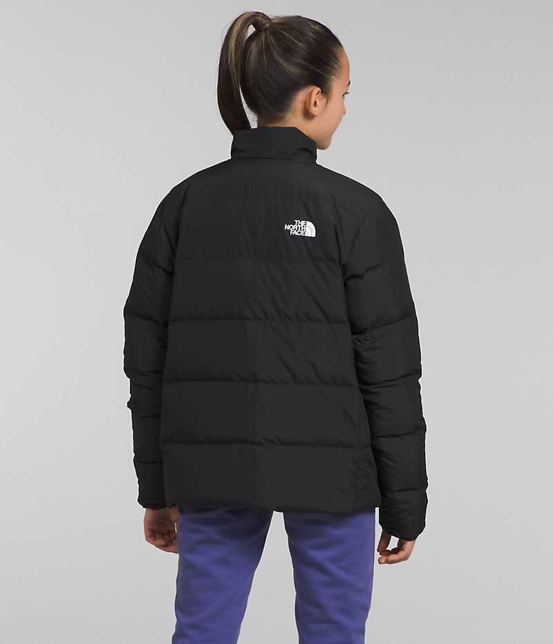 Chaqueta Plumas The North Face Reversible North Niña Negras | CHILE-AGHNY