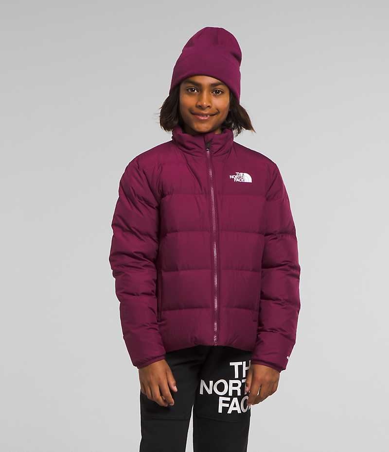 Chaqueta Plumas The North Face Reversible North Niño Burdeos | CL-VOSPL