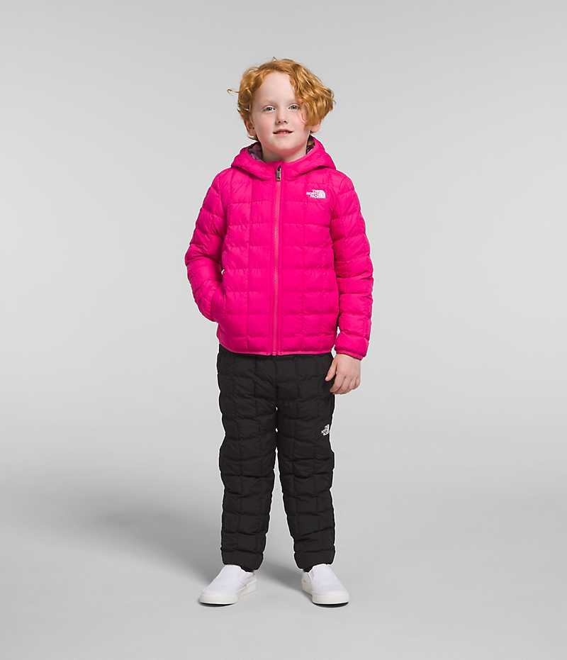 Chaqueta Plumas The North Face Reversible ThermoBall™ Encapuchado Niño Rosas | CL-RYPOA