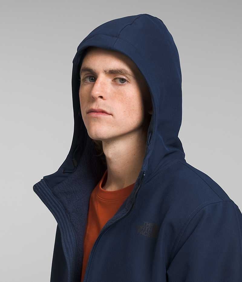 Chaqueta Softshell The North Face Camden Thermal Hoodie Hombre Azul Marino | CHILE-ZMTYA