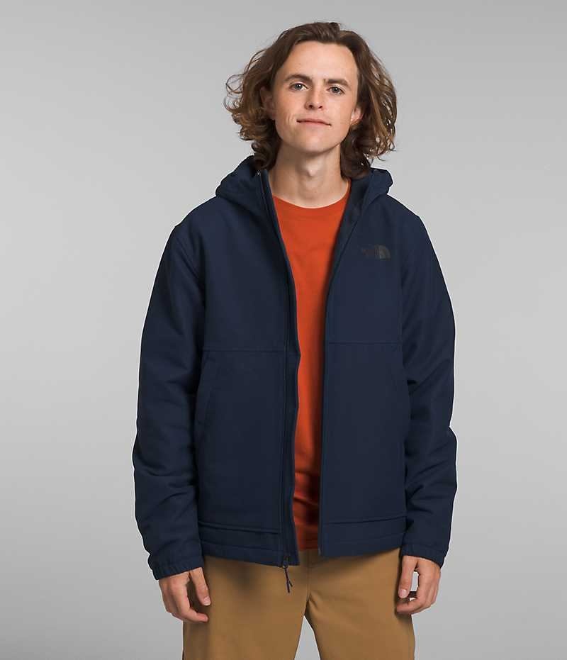 Chaqueta Softshell The North Face Camden Thermal Hoodie Hombre Azul Marino | CHILE-ZMTYA