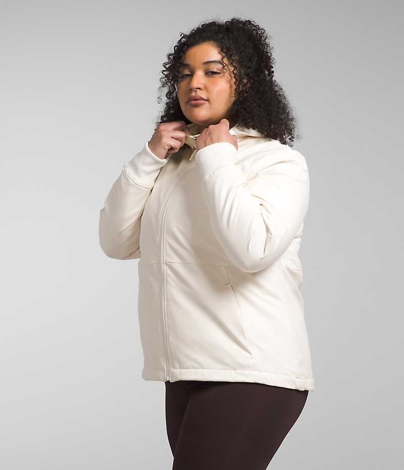 Chaqueta Softshell The North Face Plus Shelbe Raschel Hoodie Mujer Blancas | CHILE-OSNQH