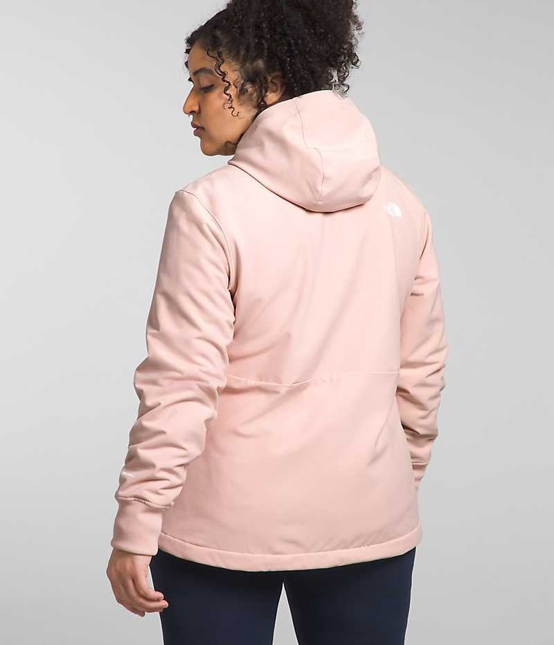 Chaqueta Softshell The North Face Plus Shelbe Raschel Hoodie Mujer Rosas | CL-CGKZV