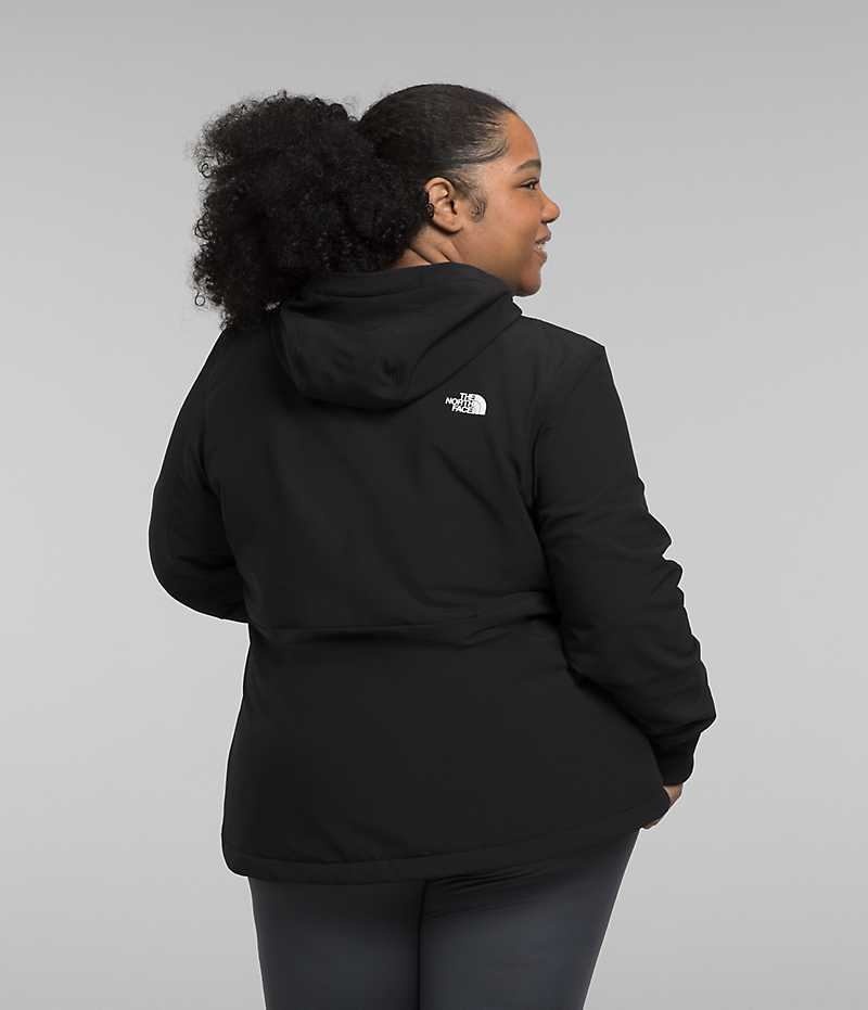 Chaqueta Softshell The North Face Plus Shelbe Raschel Hoodie Mujer Negras | CL-ZMBVA