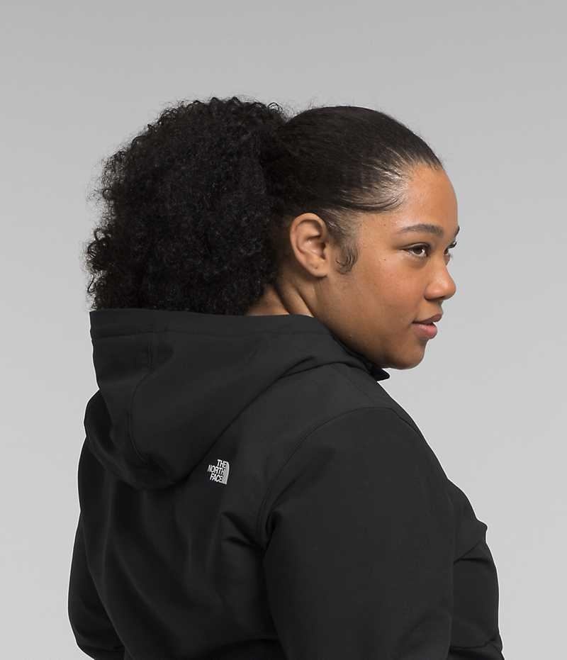 Chaqueta Softshell The North Face Plus Shelbe Raschel Hoodie Mujer Negras | CL-ZMBVA