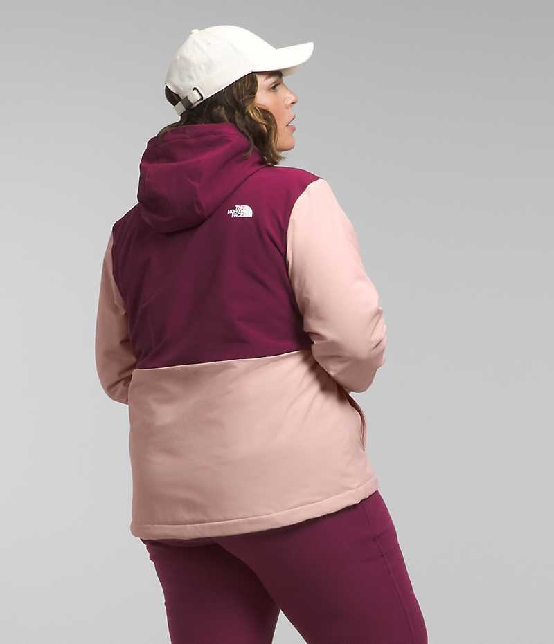 Chaqueta Softshell The North Face Plus Shelbe Raschel Hoodie Mujer Rosas | CL-UVHTI