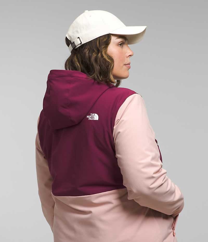 Chaqueta Softshell The North Face Plus Shelbe Raschel Hoodie Mujer Rosas | CL-UVHTI