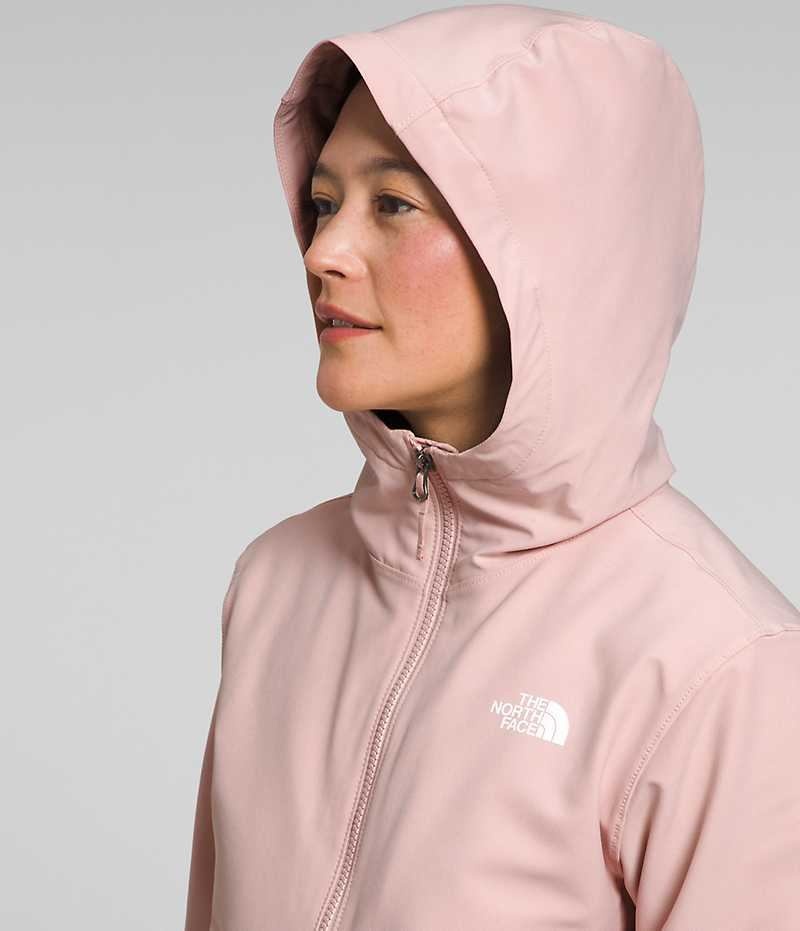 Chaqueta Softshell The North Face Shelbe Raschel Hoodie Mujer Rosas | CL-BXCDN