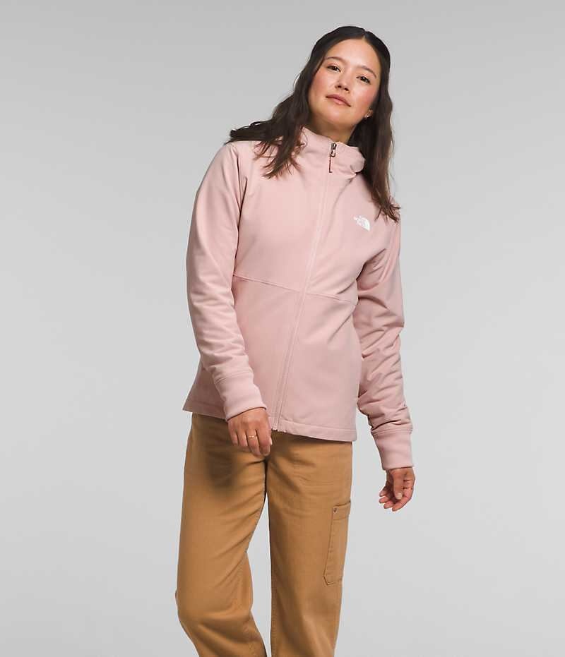 Chaqueta Softshell The North Face Shelbe Raschel Hoodie Mujer Rosas | CL-BXCDN