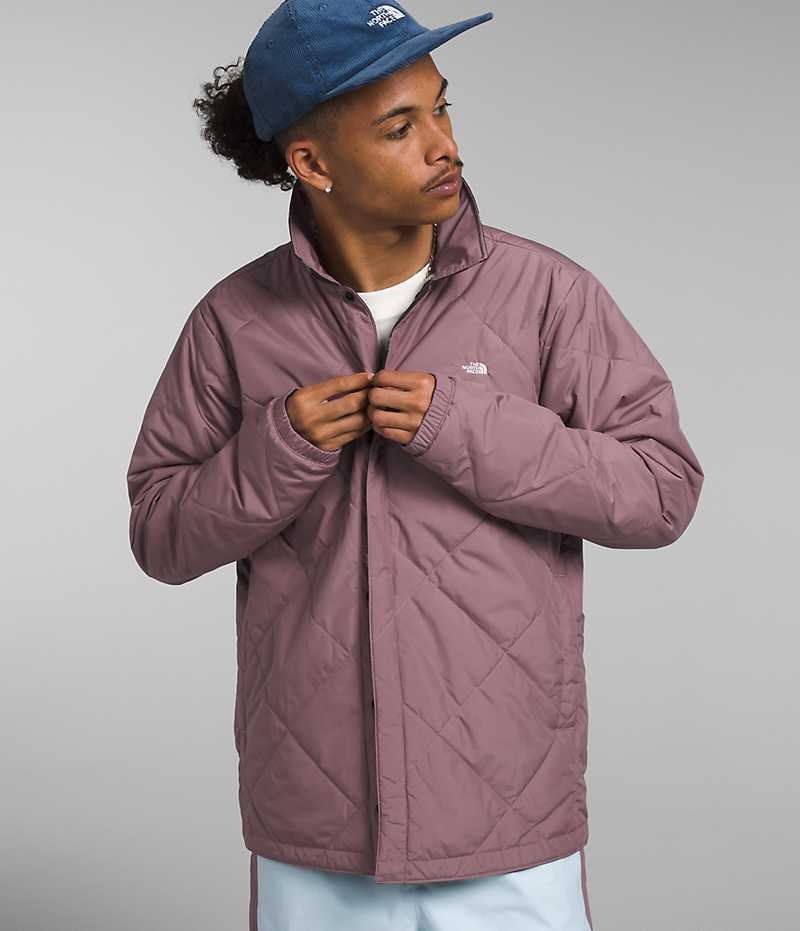 Chaquetas Aislantes The North Face Afterburner Flannel Hombre Fucsia | CHILE-TVCSN