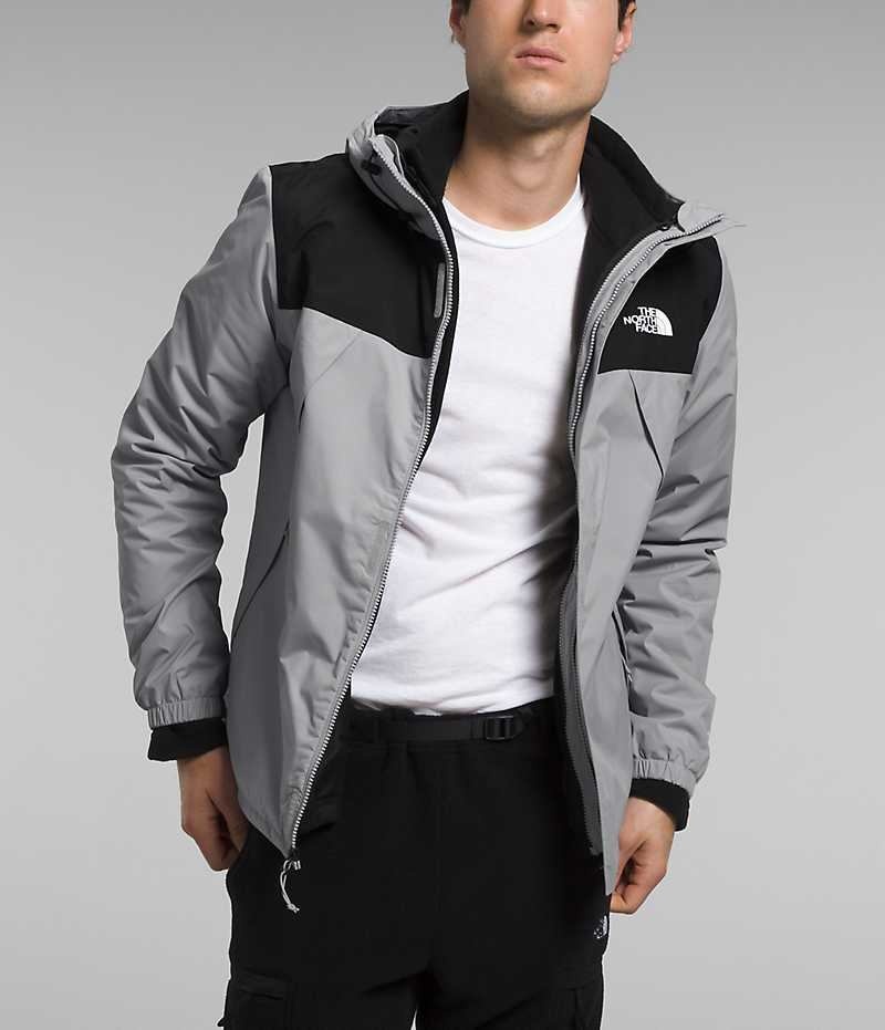 Chaquetas Aislantes The North Face Antora Triclimate® Hombre Gris Negras | CL-BCRAU