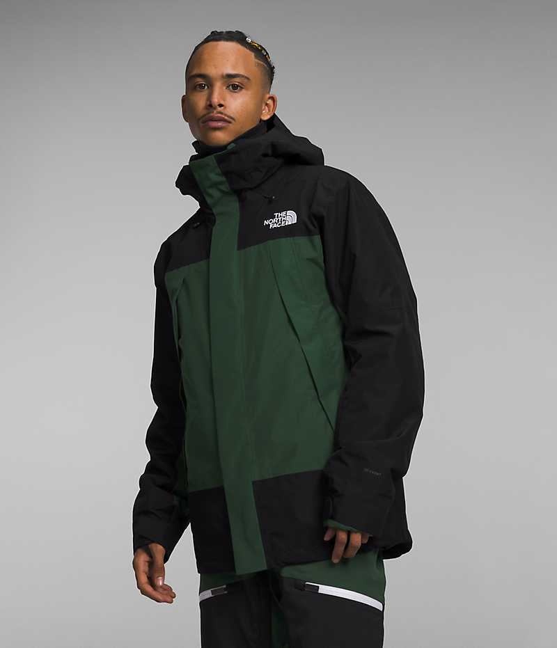 Chaquetas Aislantes The North Face Clement Triclimate® Hombre Verde Negras | CHILE-HBGAN